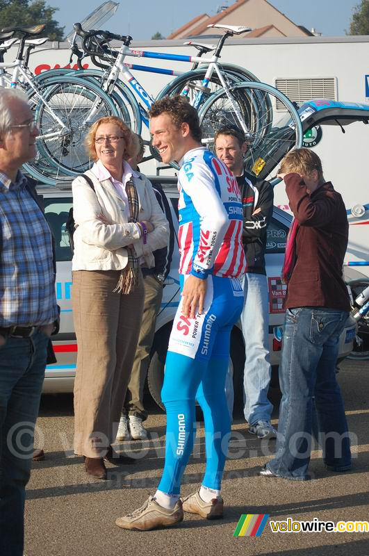 Maarten Tjallingii (Skil-Shimano) avant le départ