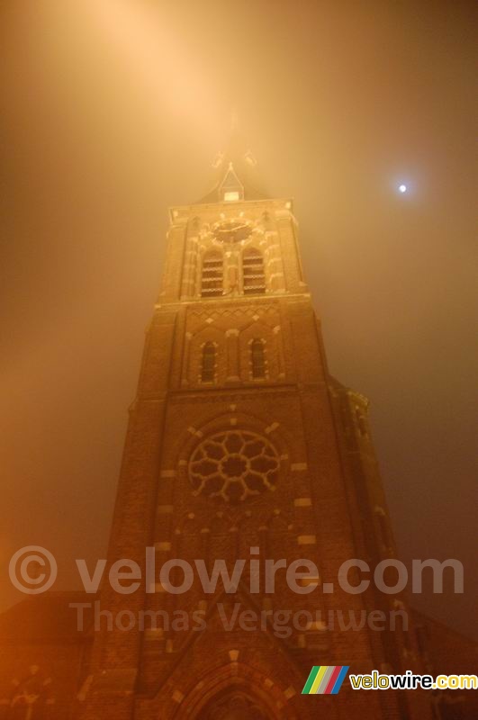 You can hardly see the church through all this fog!