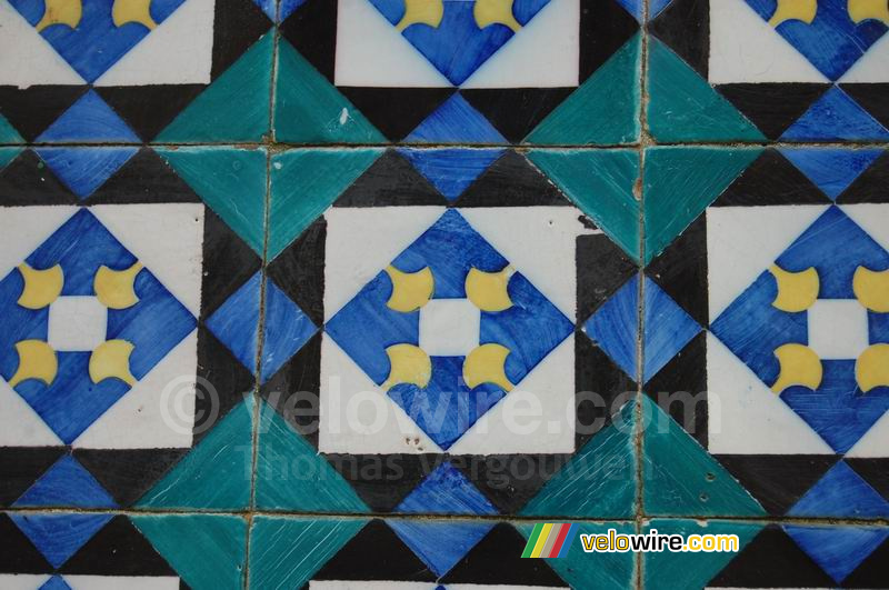 Carreaux en mosaïque de couleur bleu/vert (2)