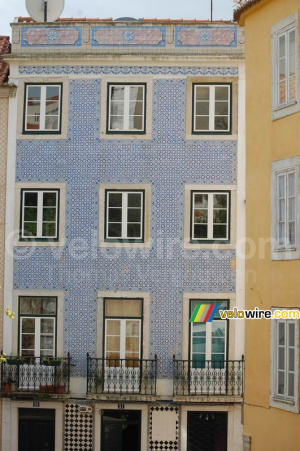 A house with blue mosaic tiles (342x)