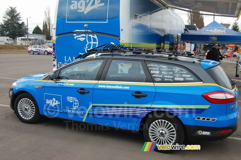 The new design of AG2R-La Mondiale's cars