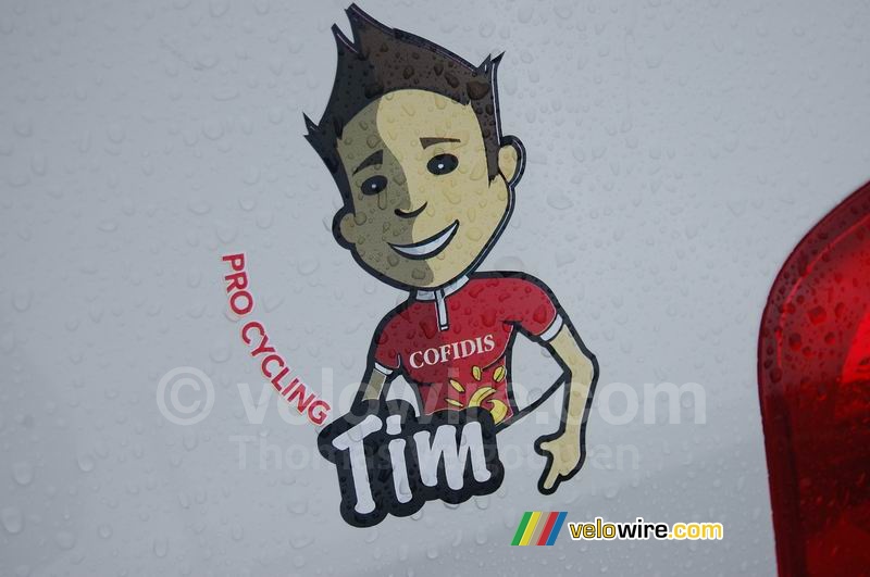 Tim, de mascotte van Cofidis