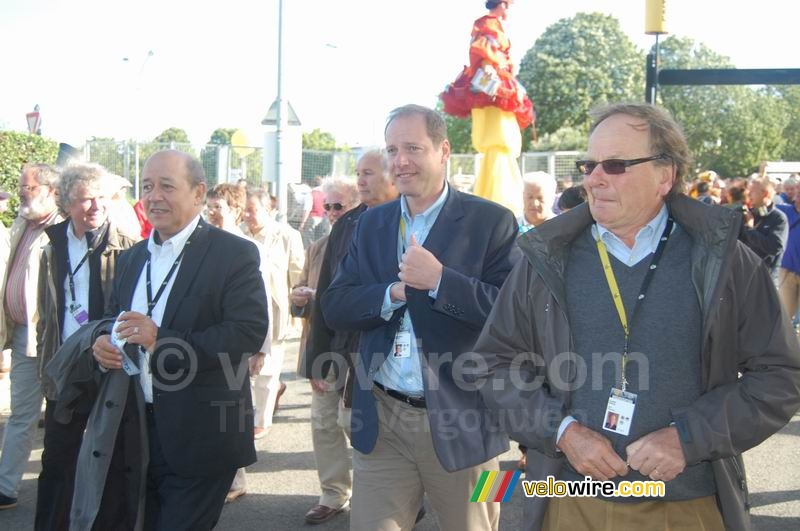 Christian Prudhomme and Patrice Clerc just after the first Village Départ opened in Brest