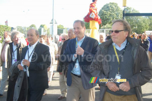 Christian Prudhomme et Patrice Clerc juste après l'ouverture du premier Village Départ à Brest (690x)