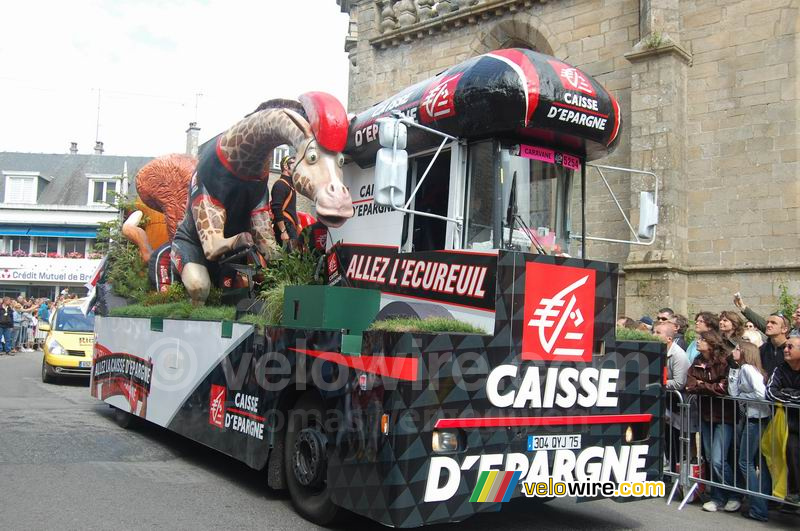 Caravane publicitaire Caisse d'Epargne