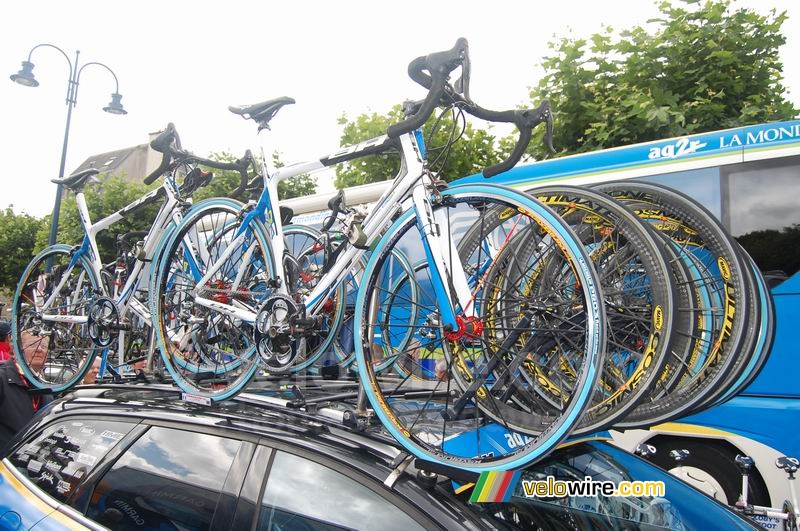 The BH bikes of the AG2R La Mondiale team
