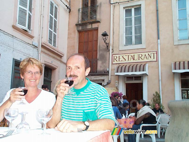 Mijn ouders voor Restaurant des Halles