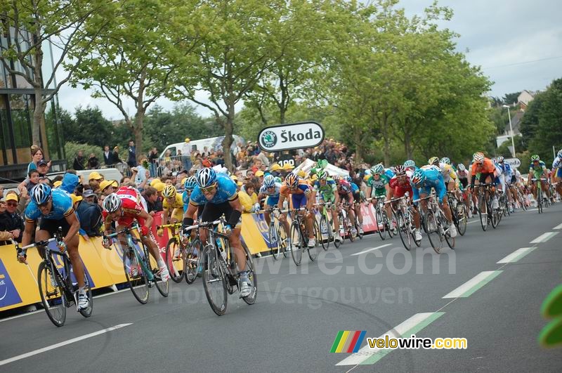 The sprint for the second place behind Thor Hushovd