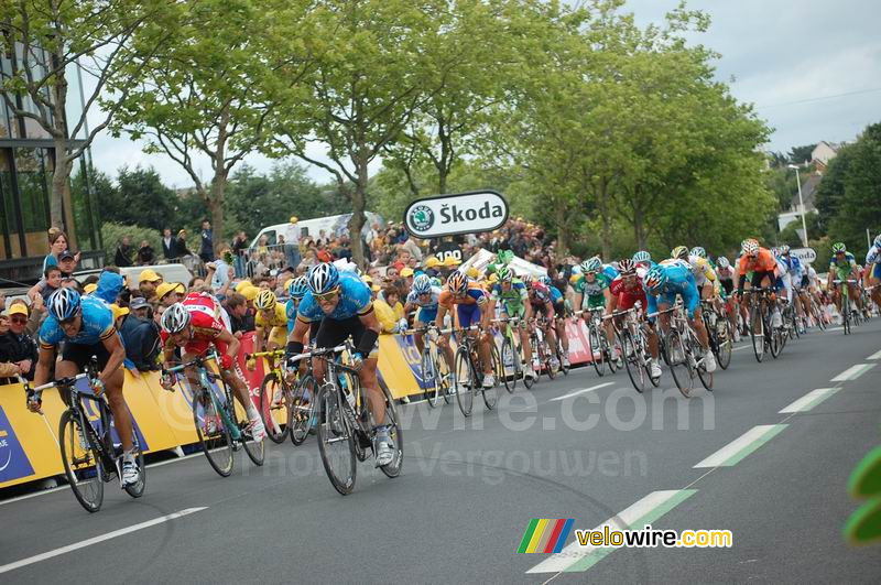 De sprint om de 2de plaats achter Thor Hushovd