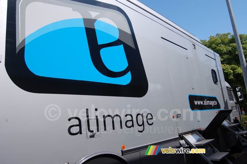 De vrachtwagen van Alimage