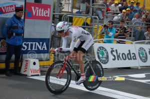 Andy Schleck (CSC Saxo Bank) à l'arrivée à Cholet (263x)