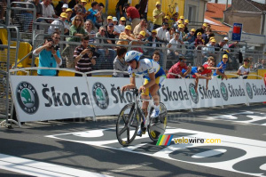 Martin Elmiger (AG2R La Mondiale) à l'arrivée à Cholet (226x)