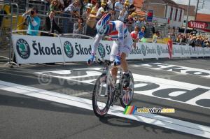 David Millar (Garmin Chipotle) à l'arrivée à Cholet (256x)
