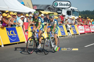 Filippo Pozzato & Murilo Fischer (Liquigas) @ Super-Besse (528x)