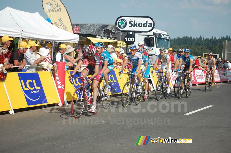 Christophe Brandt (Silence-Lotto), Martin Muller (Milram), Martin Elmiger (AG2R La Mondiale), Xavier Florencio (Bouygues Telecom), Geoffroy Lequatre (Agritubel), Bernhard Eisel (Columbia), Danny Pate (Garmin Chipotle) & Rubens Bertogliati (Saunier Duval-S