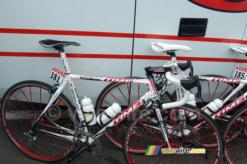 Sylvain Chavanel (Cofidis)'s polka dot jersey bike