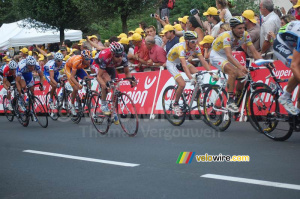 Sprint with Cadel Evans (Silence Lotto) in Aurillac (357x)