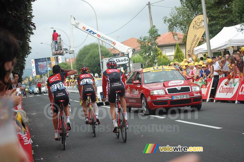 Oscar Pereiro Sio, Alejandro Valverde & José Ivan Gutierrez (Caisse d'Epargne)