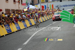 Riccardo Ricco (Saunier Duval-Scott) at the finish in Bagnères-de-Bigorre (339x)
