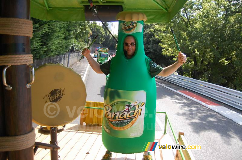 The Panach' bottle with the music drum