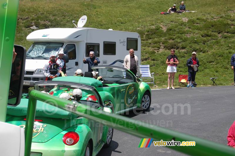 Dans la montée du Tourmalet les New Beetles ont calées