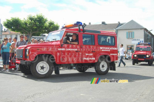 La caravane publicitaire des pompiers à Lannemezan (392x)