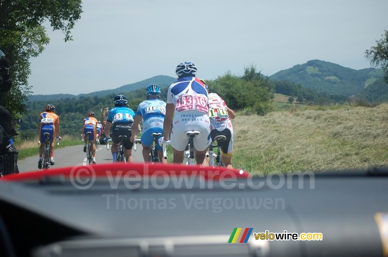 Rmy di Gregorio (Franaise des Jeux), Riccardo Ricco (Saunier Duval-Scott), Stefan Schumacher (Gerolsteiner) & Mark Cavendish (Columbia)