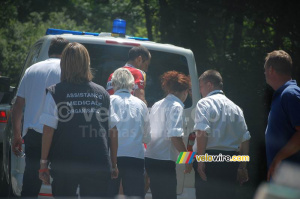 Paolo Longo Borghini (Barloworld) leaves the Tour with a broken collarbone (1) (490x)