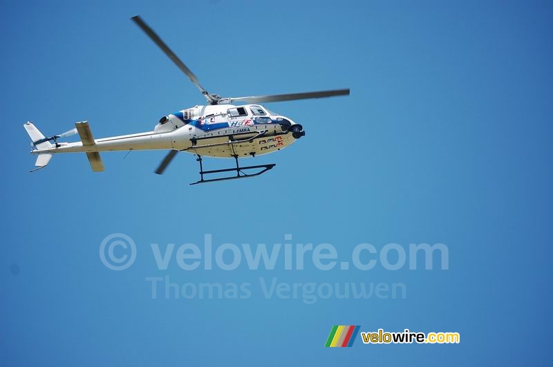 De helikopter met de Wescam camera (2)