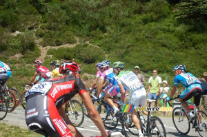 Nicolas Portal (Caisse d'Epargne), David Lelay (Agritubel), Brett Lancaster (Milram), Robbie McEwen (Silence Lotto) and others (471x)