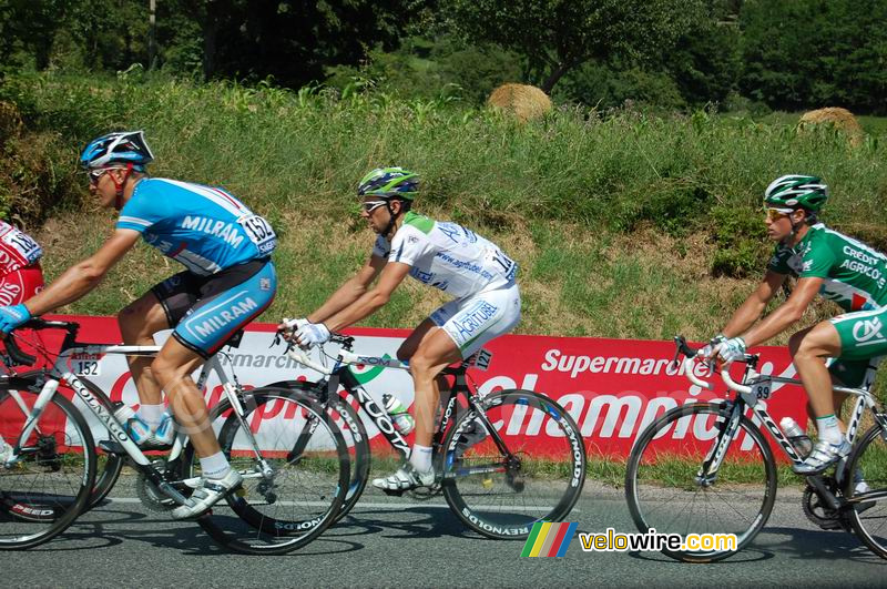 Ralf Grabsch (Milram), David Lelay (Agritubel) & Mark Renshaw (Crédit Agricole)