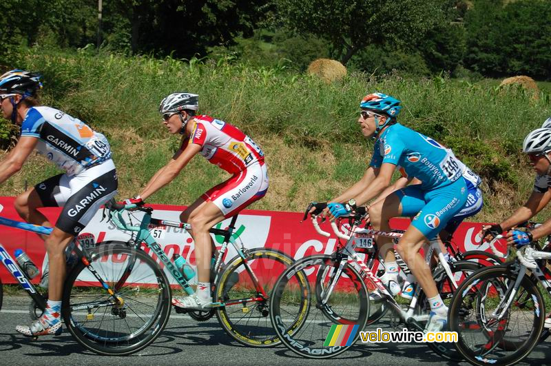 William Frischkorn (Garmin Chipotle), Christopher Froome (Barloworld) & Matthieu Sprick (Bouygues Telecom)