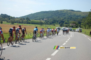A group of riders close to Foix (2) (369x)