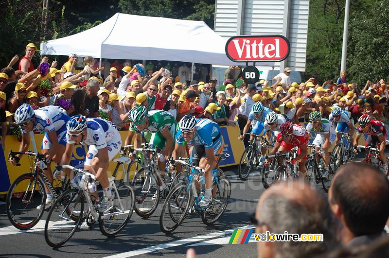 Gert Steegmans (QuickStep), Sbastien Chavanel (Franaise des Jeux), Thor Hushovd (Crdit Agricole), Erik Zabel (Milram), Leonardo Duque (Cofidis), Julian Dean (Garmin Chipotle), Heinrich Haussler (Gerolsteiner), Jimmy Casper (Agritubel), Robbie McEwen (S