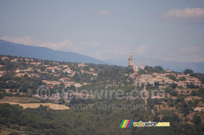 A church seen from the helicopter