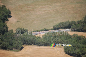 Le peloton vu depuis l'hélicoptère (3) (409x)