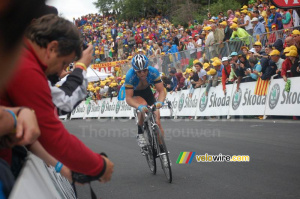 Kim Kirchen (Team Columbia) à l'arrivée à Prato Nevoso (IT) (639x)