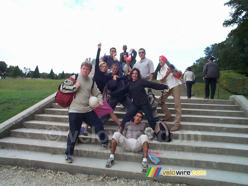 Parc de Sceaux: de hele groep bij elkaar