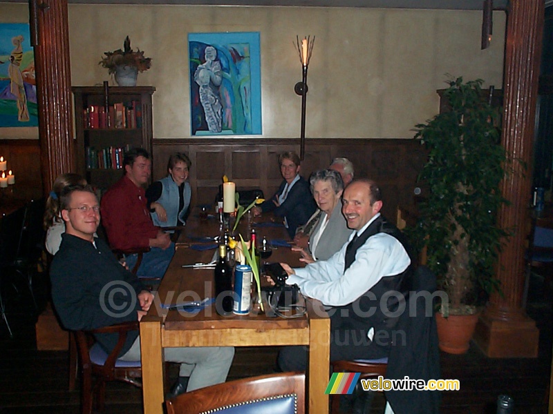 Restaurant after presentation of the diplomas