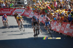 Andy Schleck (CSC Saxo Bank), Bernard Kohl (Gerolsteiner), Cadel Evans (Silence-Lotto), Frank Schleck (CSC Saxo Bank), Alejandro Valverde (Caisse d'Epargne) & Damiano Cunego (Lampre) (558x)