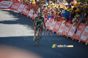 Alexandre Botcharov (Crédit Agricole) à l'arrivée à Jausiers (732x)