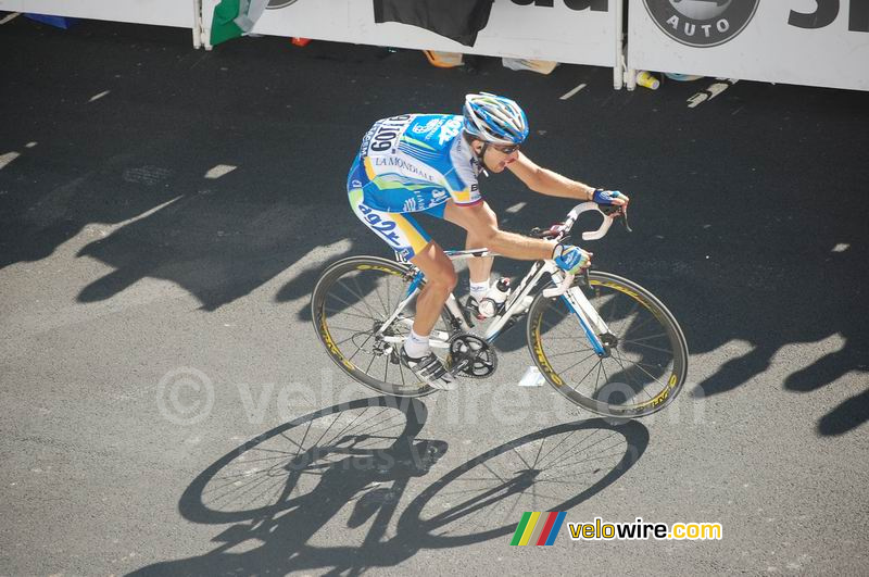 Tadej Valjavec (AG2R La Mondiale) à l'Alpe d'Huez