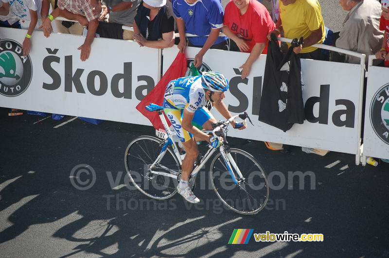 Stéphane Goubert (AG2R La Mondiale) on Alpe d'Huez