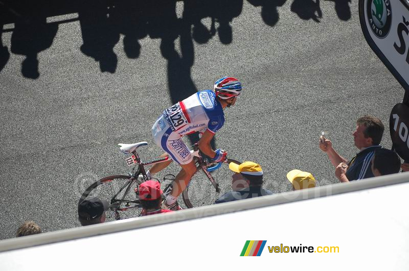 Nicolas Vogondy (Agritubel) op Alpe d'Huez