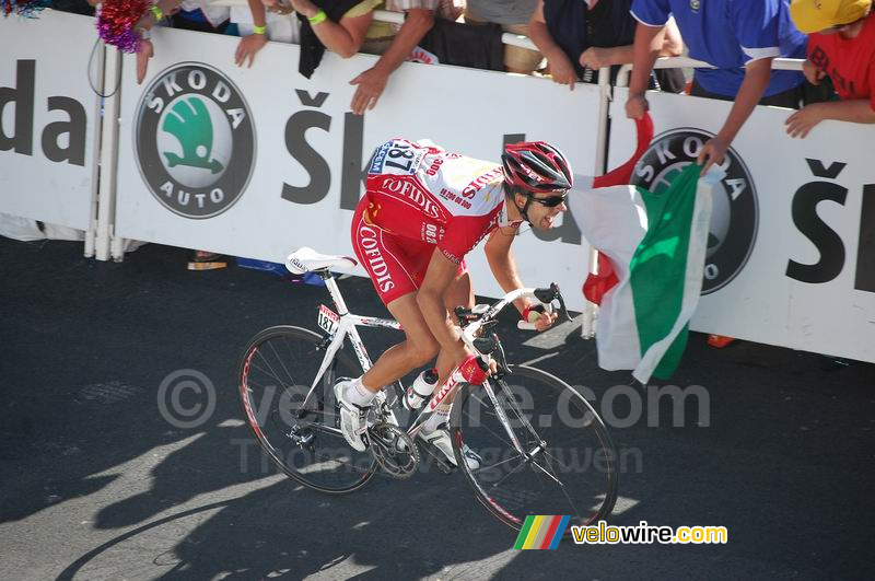 Amal Moinard (Cofidis) op Alpe d'Huez