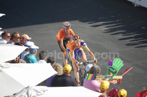 Pieter Weening (Rabobank) & Gorka Verdugo (Euskaltel Euskadi) à l'Alpe d'Huez (712x)