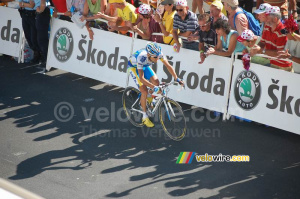 Cyril Dessel (AG2R La Mondiale) à l'Alpe d'Huez (711x)