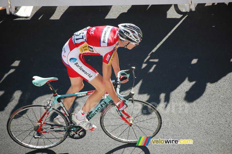 Christopher Froome (Barloworld) op Alpe d'Huez