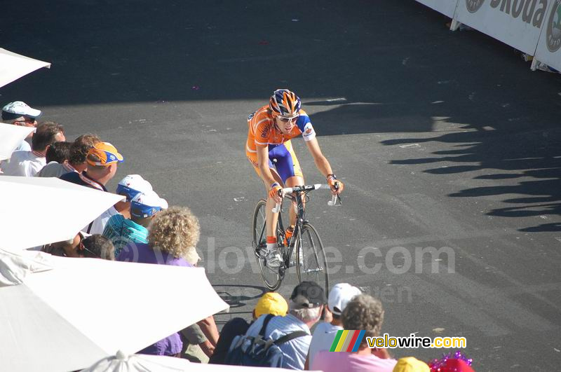 Laurens ten Dam (Rabobank) on Alpe d'Huez