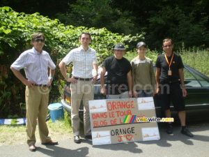 Liserois et Bastien, fans du blog Orange dans le Tour (398x)